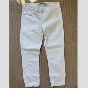 JOE's women's white cropped jeans